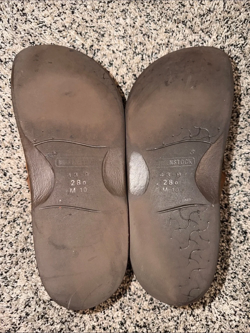 Birkenstock Footprints Merced Sandals Brown Leather Men's Size 10